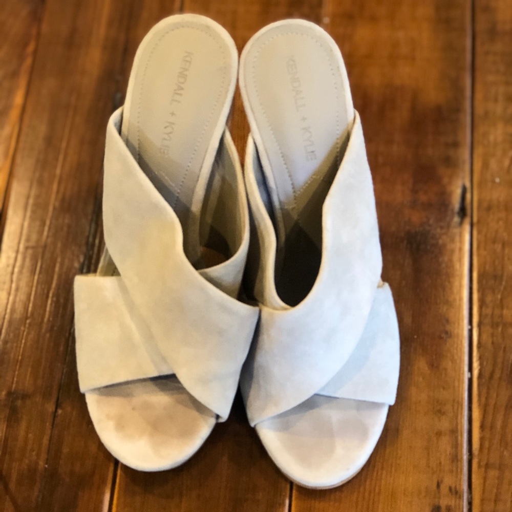 Kendall + Kylie Tan Heeled Mules